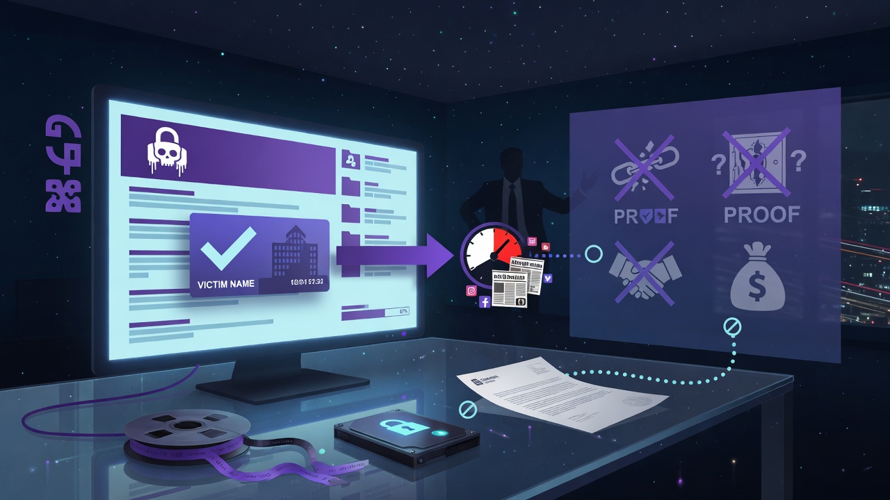 What a Ransomware Leak-Site Listing Does and Does Not Establish