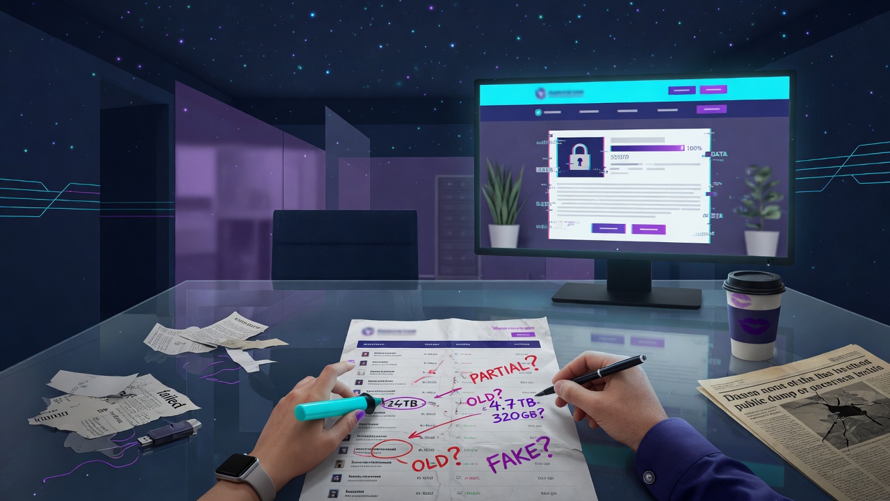 How Much Should You Believe a Leak-Site Listing?
