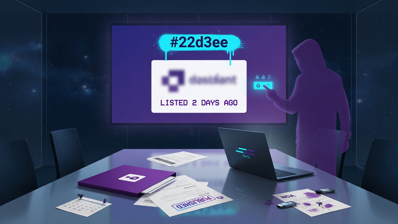 What a Leak-Site Listing Actually Establishes
