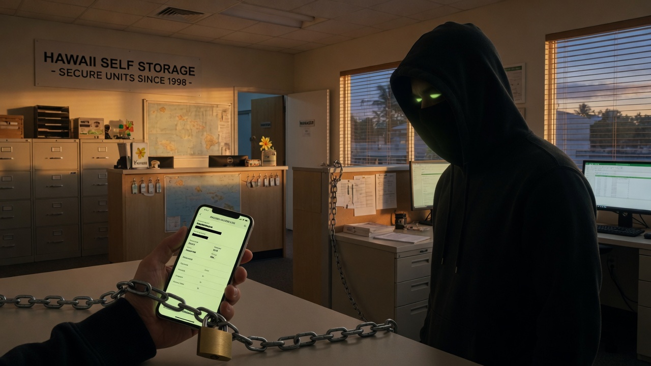 Hawaii self storage Listed by Moneymessage Ransomware Group
