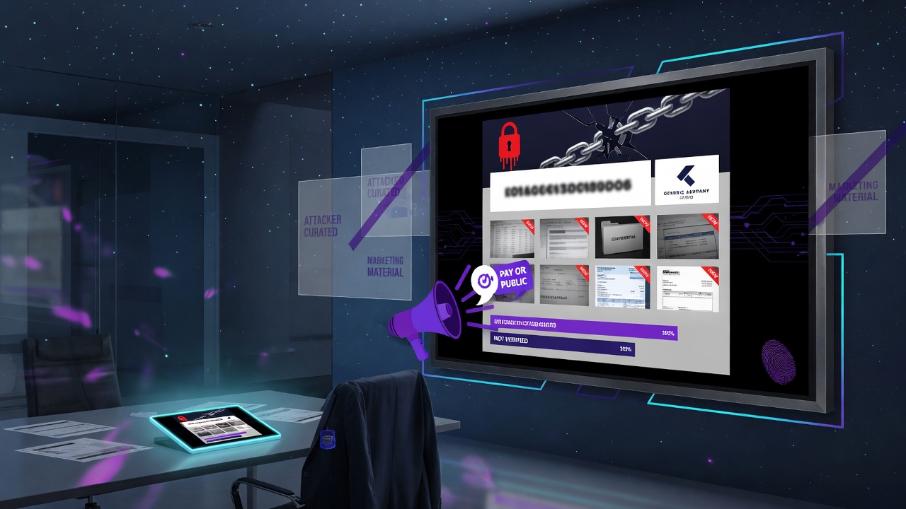What a Ransomware Leak-Site Listing Actually Establishes