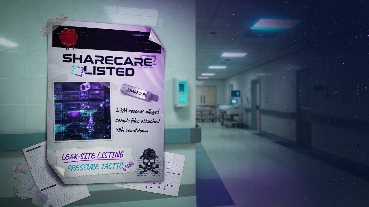 What a Leak-Site Listing Actually Establishes