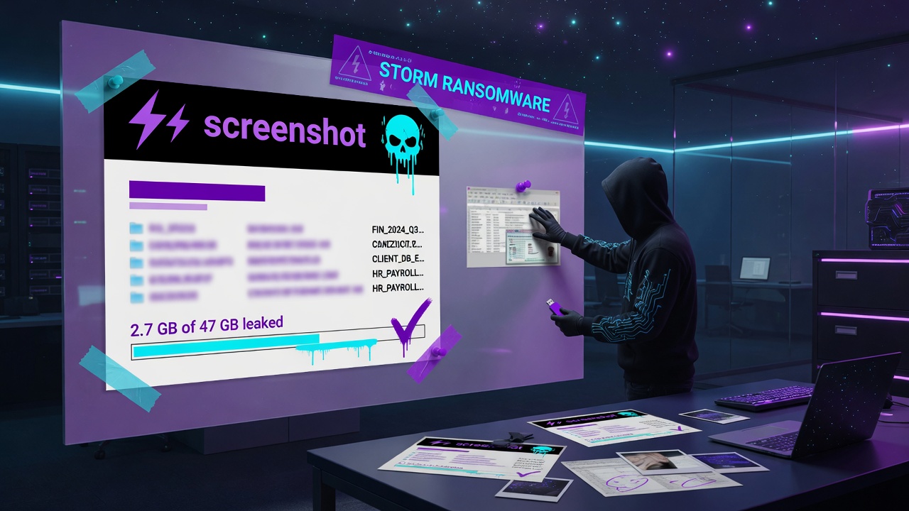 What the Storm Ransomware Listing Actually Shows