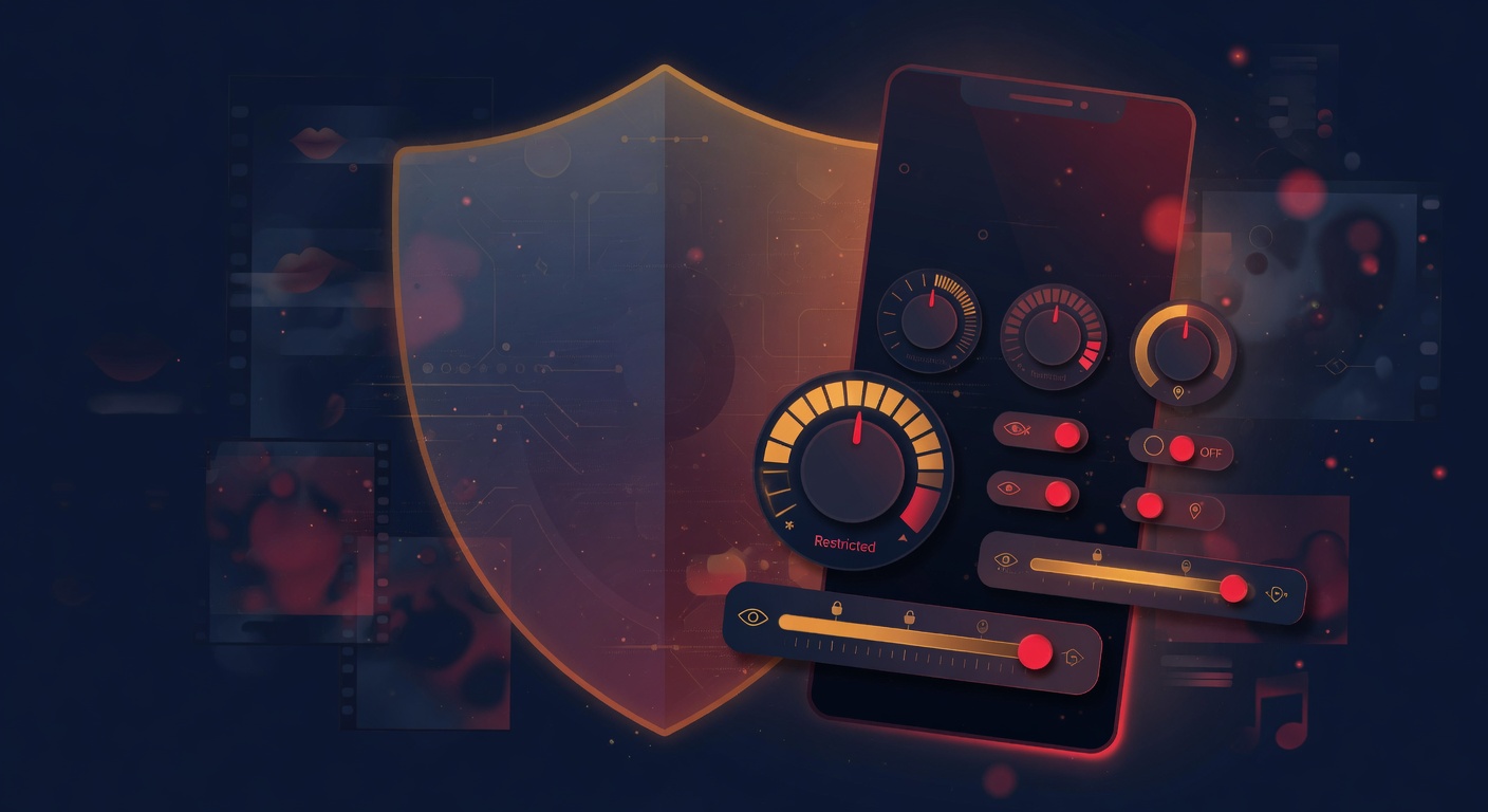 TikTok privacy controls illustration