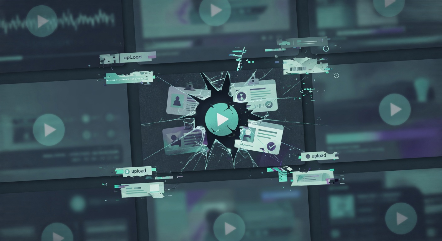 Vimeo logo with creator-platform breach overlay